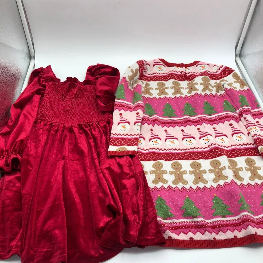 Girls 5T Holiday Dress BUNDLE Christmas Party Dress Sweater Dress Gymboree